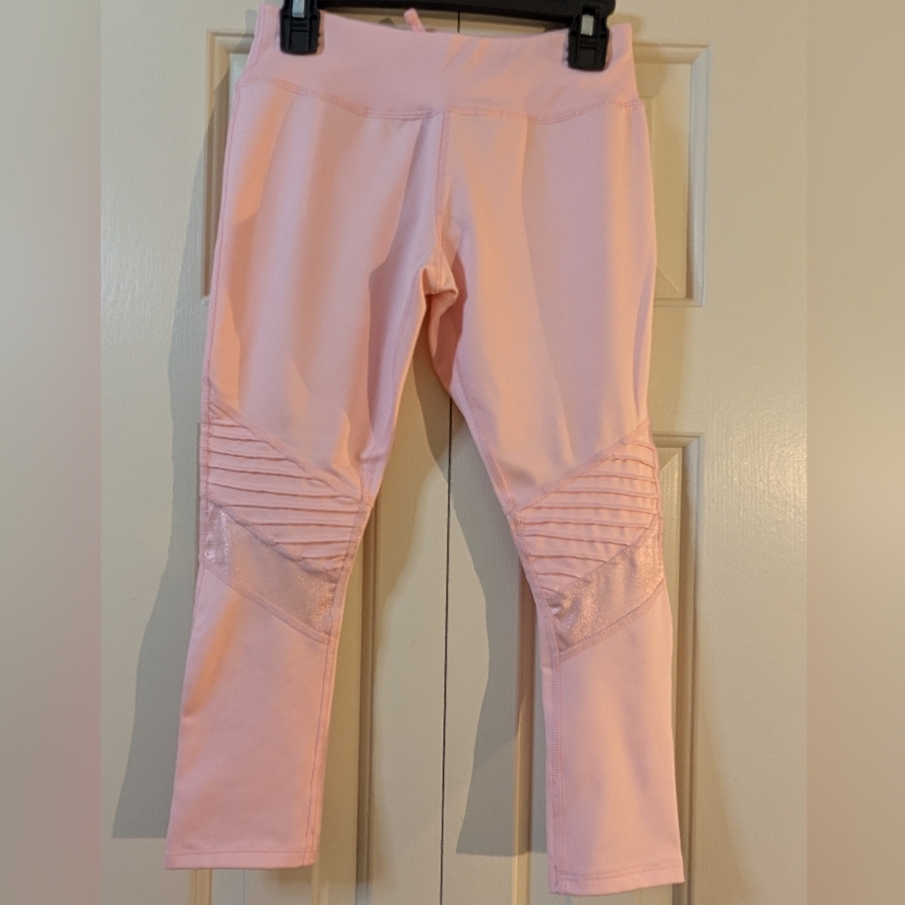 Girls Pink Avia Leggings Size Medium 7/8